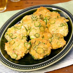 オクラのもちもち焼き