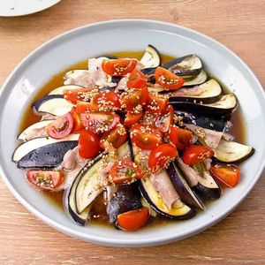 豚バラとなすのミルフィーユ蒸し