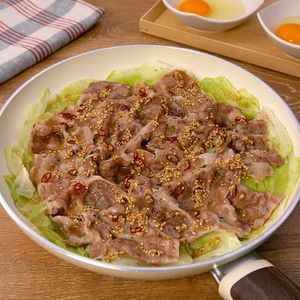 とろっと卵の豚しゃぶキャベツ