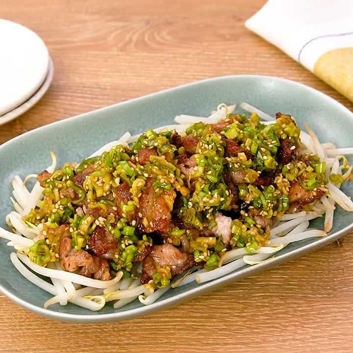 カリカリ豚のねぎだくがけ