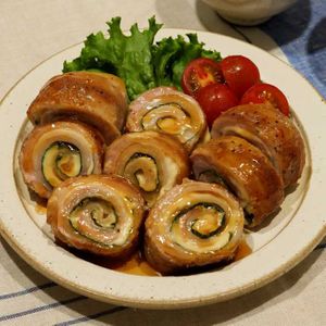 「大葉とチーズの肉巻き」のレシピ動画